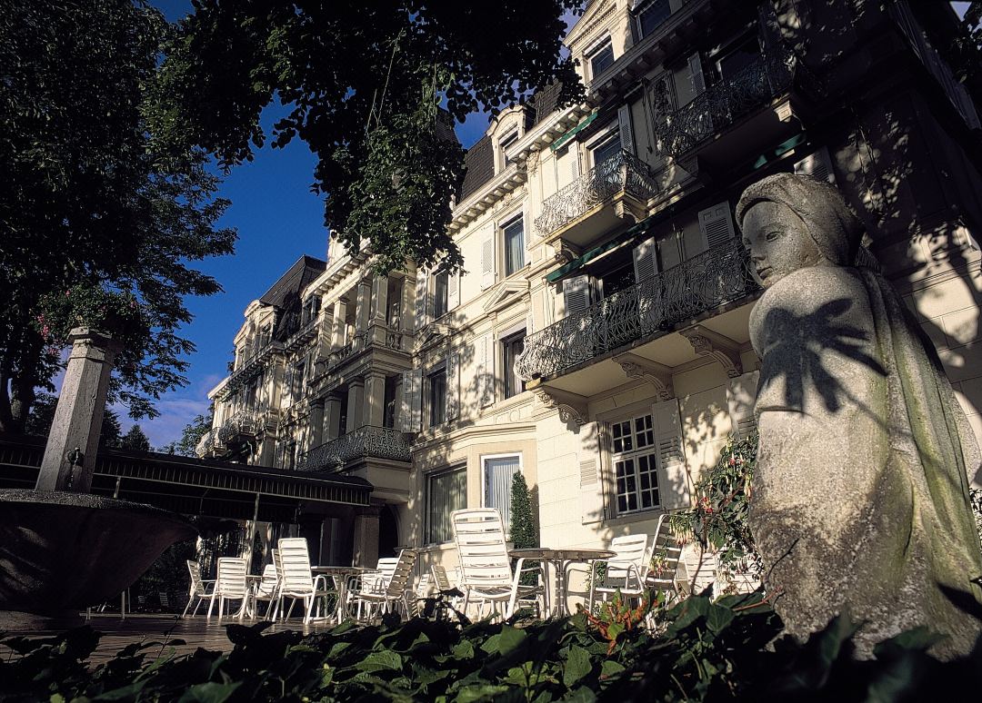 This hotel is nestled in the peaceful centre of Badenweiler with views of the Rhine plain and the Vosges