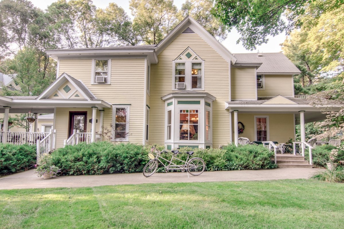 This is a charming boutique inn tucked away on over two tree-lined acres in Bellaire, Michigan