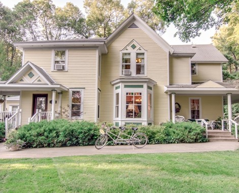 This is a charming boutique inn tucked away on over two tree-lined acres in Bellaire, Michigan