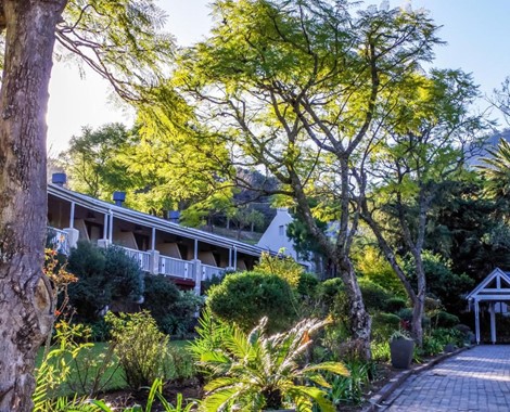 At the foot of the Katberg Mountains, high in the Winterberg,  is this Mountain Resort and Hotel, set in verdant gardens with expansive lawns