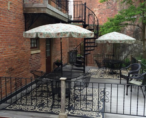 The properties upon which this historic inn now stand were first acquired by Daniel Smith Harris in 1839